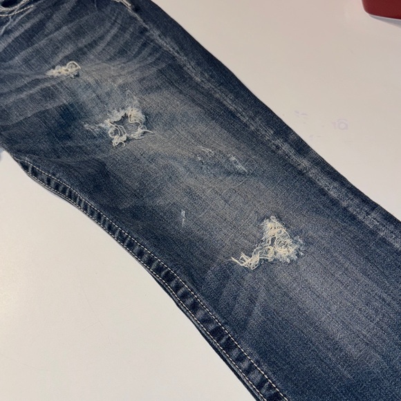 Miss Me Dark Blue Distressed Straight Jeans - Picture 6 of 11
